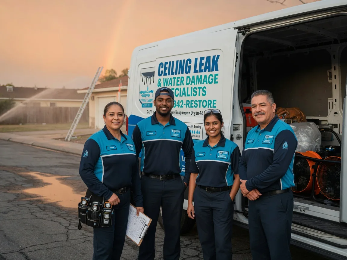 Ceiling Leak Cleanup company in California Hot Springs, CA